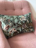 Sierkussen jungle - flamingo - NIEUW - groen - roze - velvet, Huis en Inrichting, Ophalen of Verzenden, Nieuw, Groen, Rechthoekig