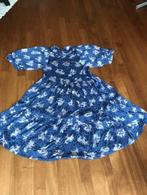 Vintage Chacok stroken jurk, maat 36/38, koningsblauw, Kleding | Dames, Blauw, Chacok, Ophalen of Verzenden, Onder de knie