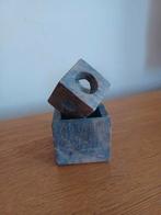 Kleine kandelaar wereldwinkel kizisteen 5/6cm ., Ophalen of Verzenden, Zo goed als nieuw, Overige materialen, Minder dan 25 cm
