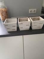 Planten bakjes, Ophalen of Verzenden, Zo goed als nieuw, Vierkant, Hout