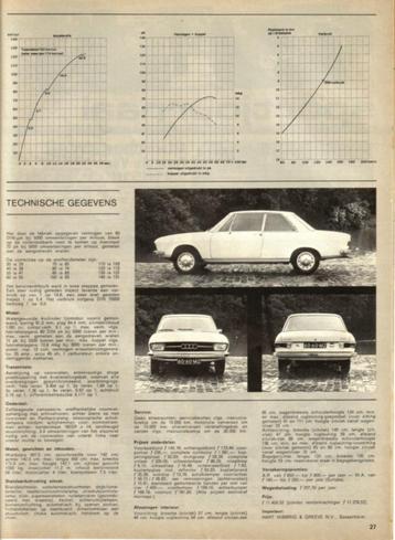 Autovisie test Audi 100 L 1970 beschikbaar voor biedingen