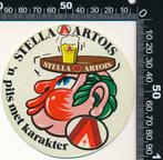 Sticker: Stella Artois - Dienblad (1), Verzamelen, Stickers, Verzenden, Zo goed als nieuw, Bedrijf of Vereniging