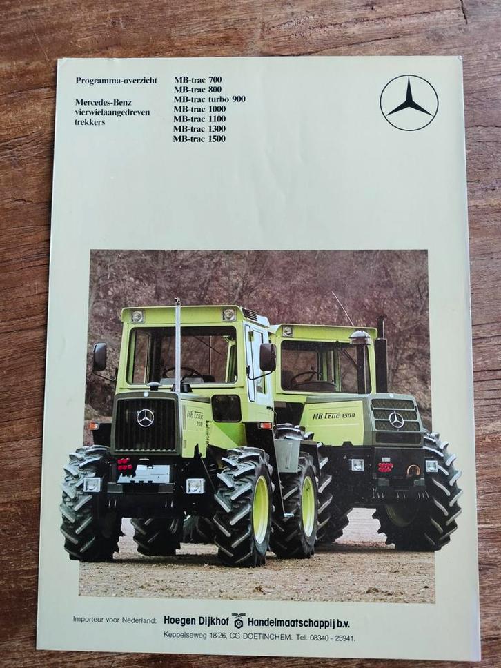 Mercedes-Benz MB-trac Brochure folder, Boeken, Auto's | Folders en Tijdschriften, Gelezen, Mercedes, Ophalen of Verzenden