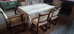 Eethoek 6 stoelen en dressoir 100 jaar oud, Antiek en Kunst, Ophalen
