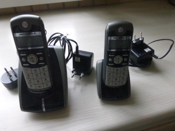 Digitale Duopack draadloze telefoon Motorola, Telecommunicatie, Vaste telefoons | Handsets en Draadloos, Zo goed als nieuw, 2 handsets