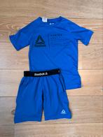 Reebok sportset tshirt maat 128 broek maat 116, Jongen of Meisje, Reebok, Sport- of Zwemkleding, Ophalen of Verzenden