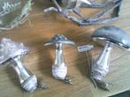 3 x sissy boy zilveren paddestoelen "kerst" met knijpertjes, Ophalen of Verzenden, Gebruikt