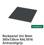 Rockpanel 8 mm, Doe-het-zelf en Verbouw, Platen en Panelen, Nieuw, Overige materialen, Ophalen of Verzenden, Minder dan 20 mm