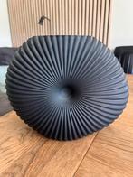 Zwarte smalle glazen vaas, Ophalen, Zwart, Minder dan 50 cm, Glas