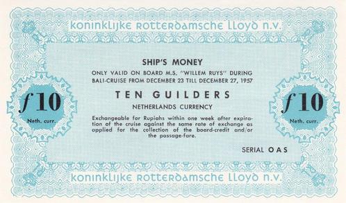 KONINKLIJKE ROTTERDAMSCHE LLOYD N.V., Postzegels en Munten, Bankbiljetten | Nederland, Euro's, Verzenden
