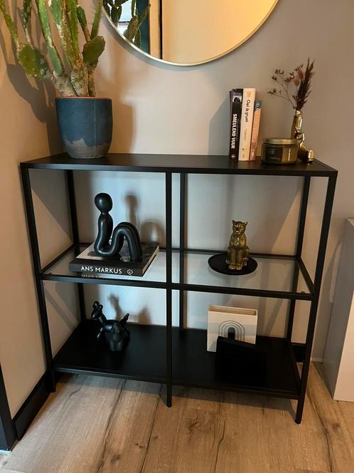 Ikea vitssjö kastje, Huis en Inrichting, Tafels | Sidetables, Zo goed als nieuw, 25 tot 50 cm, 50 tot 100 cm, Rechthoekig, Glas