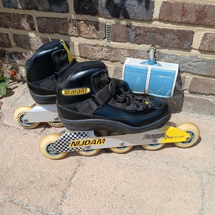 Nijdam skeelers Formula pro 6000 aluminium 5 wielen maat 40!, Sport en Fitness, Skeelers, Gebruikt, Inline skates 5 wielen, Overige merken