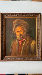 Olieverfschilderij man met sigaret, Ophalen of Verzenden