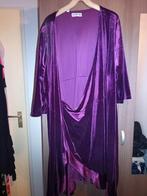 Paarse fluwelen wikkeljurk maat 56/58, Kleding | Dames, Ophalen of Verzenden, Zo goed als nieuw, Paars, Jurk