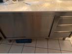 Mooie Rvs werktafel met onderkast & achterwand., Huis en Inrichting, Keuken | Keukenelementen, Ophalen, Gebruikt, 50 tot 75 cm