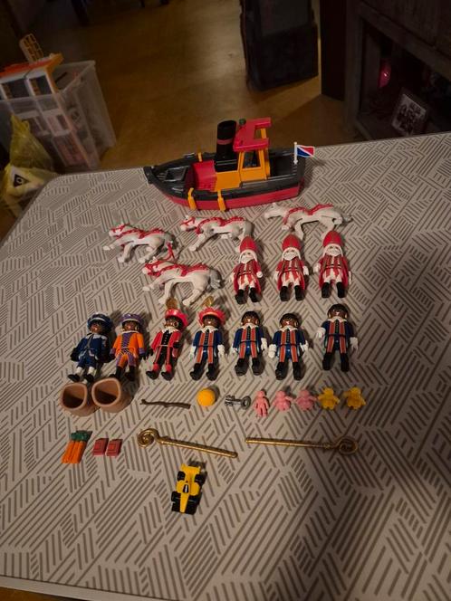 Playmobil sinterklaas set - Boot, Figuren, Paarden, Kinderen en Baby's, Speelgoed | Playmobil, Gebruikt, Los playmobil, Ophalen of Verzenden