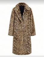 Bontjas panterprint faux luipaard lange jas leopard nieuw XL, Carnaval, Ophalen of Verzenden, Kleding, Maat 56/58 (XL)