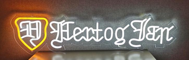 Supermooie HERTOG JAN LED/NEON verlichting, lichtbak, Verzamelen, Biermerken, Nieuw, Reclamebord, Plaat of Schild, Hertog Jan