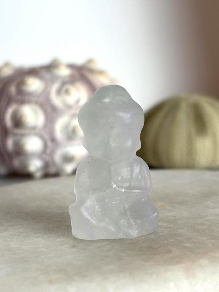 Bergkristal buddha, Huis en Inrichting, Woonaccessoires | Boeddhabeelden, Zo goed als nieuw, Ophalen of Verzenden