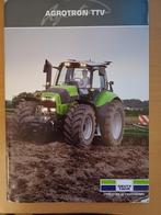 Folder Deutz Fahr Agrotron TTV, Ophalen of Verzenden, Gelezen, Tractor en Landbouw