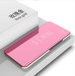 Clear View Mirror Stand Cover Set voor OnePlus 6 _ Roze Goud, Verzenden, Nieuw, Hoesje of Tasje