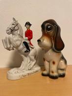 Vintage Porseleinen Beeldjes - Ruiter, hert& Hond, Antiek en Kunst, Antiek | Keramiek en Aardewerk, Ophalen of Verzenden