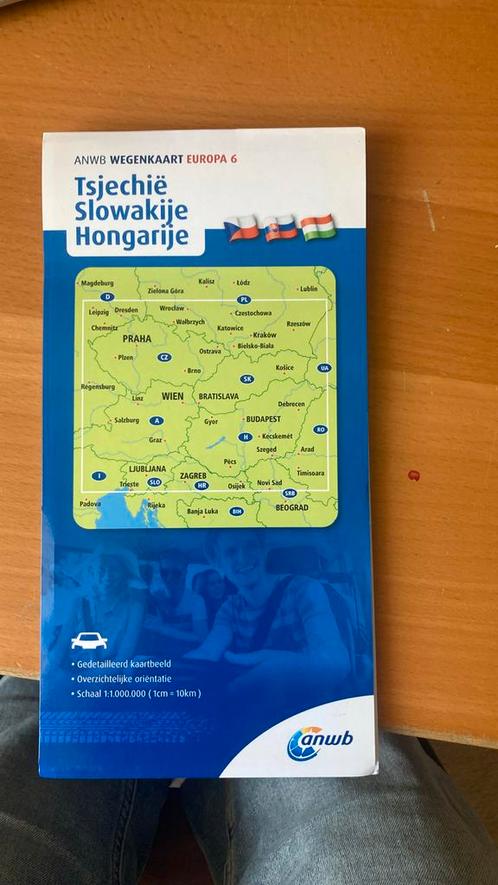 ANWB *Wegenkaart Europa 6. Tsjechië/Slowakije/Hongarije, Boeken, Atlassen en Landkaarten, Zo goed als nieuw, Landkaart, 2000 tot heden