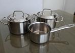 Sigg 2x pannen 1x stel pan, Huis en Inrichting, Ophalen of Verzenden, Zo goed als nieuw, Rvs, Pannenset