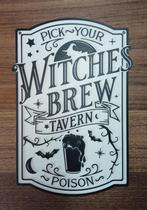 "Witches Brew" spreukenbordje, Ophalen of Verzenden, Nieuw