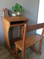 Vintage schoolbankje/ Lessenaar Jaren 40/50, Antiek en Kunst, Ophalen