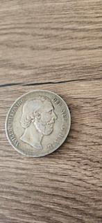 Zilveren rijksdaalder 1854 Willem lll, Koning Willem III, Zilver, Ophalen of Verzenden, Losse munt