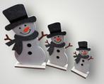 Vilt Sneeuwpoppen Set op Houten Standaard, Nieuw, Ophalen of Verzenden, Nvt, Nvt