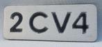 Citroën 2 CV4 embleem, 70er jaren, Verzenden, Gebruikt, Auto's