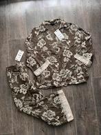 Zara geborduurde blouse en broek set - maat S - nieuw, Kostuum of Pak, Zara, Nieuw, Ophalen of Verzenden