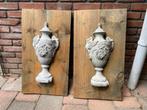 2 wandpanelen hout en steen, Ophalen, Gebruikt