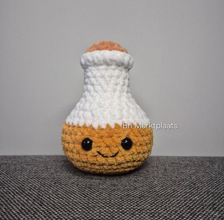 Gehaakte toverdrank, laboratorium fles, decoratie, sparen, Hobby en Vrije tijd, Breien en Haken, Nieuw, Haken, Ophalen of Verzenden