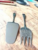 Vintage Zilveren Visvork en Taartschep, Antiek en Kunst, Verzenden