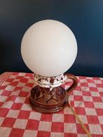 Vintage Tafellamp met Bolvormige Kap, Ophalen of Verzenden