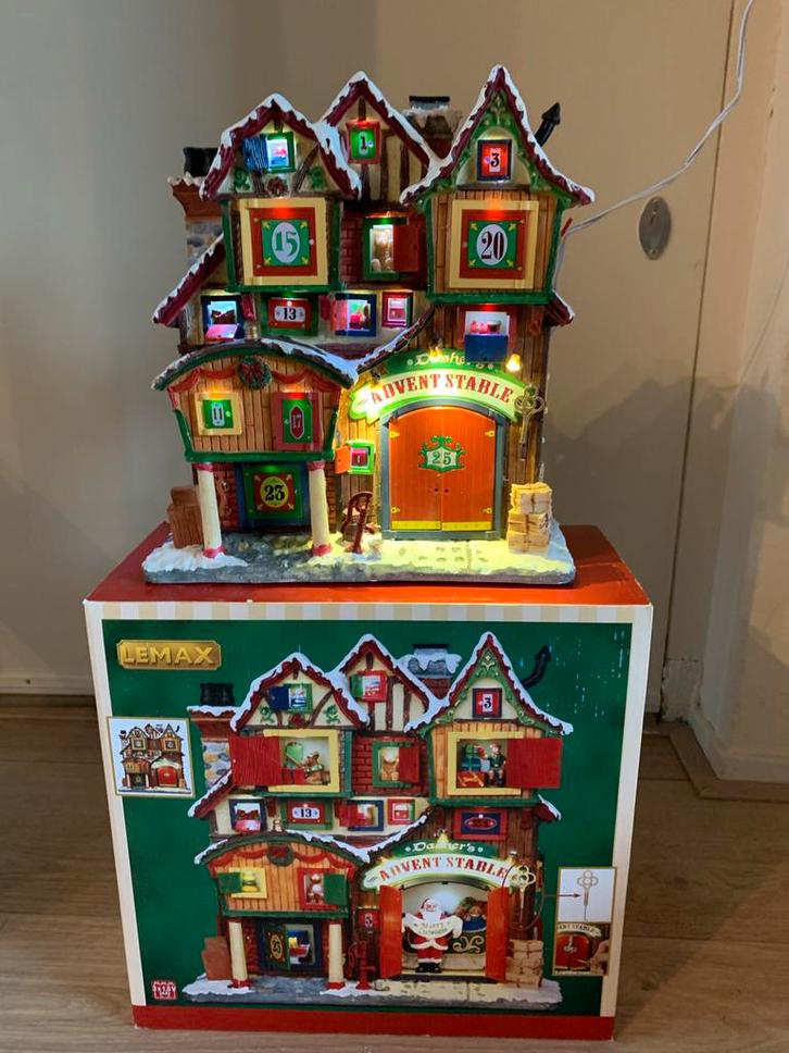 Lemax advent stable facade, Diversen, Kerst, Zo goed als nieuw, Ophalen of Verzenden