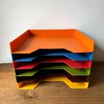 6 Vintage Retro Gekleurde Discofoon Platenhouder, Bakjes, Huis en Inrichting, Ophalen