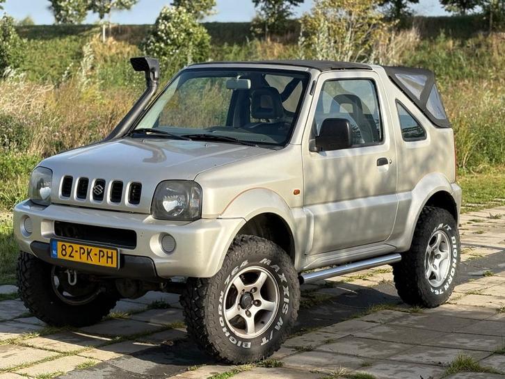 Suzuki Jimny 1.3 Cabrio 4WD 2004 Grijs, Auto's, Suzuki, Particulier, Jimny, 4x4, Airbags, Bluetooth, Centrale vergrendeling, Lichtmetalen velgen