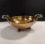 Antieke koperen schaal, griffioen handvatten, leeuwenpoten, Antiek en Kunst, Ophalen of Verzenden, Brons