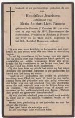 Hendrikus Jeurissen 1891 Huissen + 1949 Arnhem, 58 jaar, Verzenden