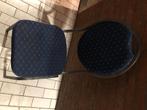 Stoelen, Huis en Inrichting, Stoelen, Ophalen, Gebruikt, Blauw, Metaal