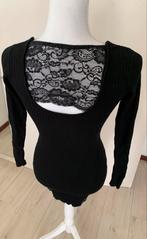 Guess stretch ribjurkje met kant maat XS, Verzenden, Zwart, Maat 34 (XS) of kleiner, Gedragen