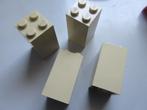 nr. 7496, 4 Beige stenen 2x2x3, Ophalen of Verzenden, Zo goed als nieuw, Complete set, Lego