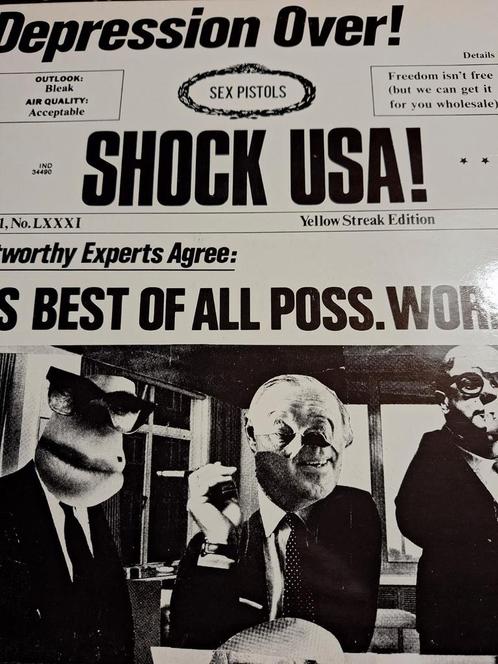 Sex Pistols: Shock USA lp, Cd's en Dvd's, Vinyl | Hardrock en Metal, Gebruikt, Ophalen of Verzenden