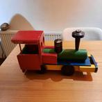 vintage oude houten trein ws Nooitgedagt 40 cm lang, Antiek en Kunst, Antiek | Speelgoed, Ophalen of Verzenden