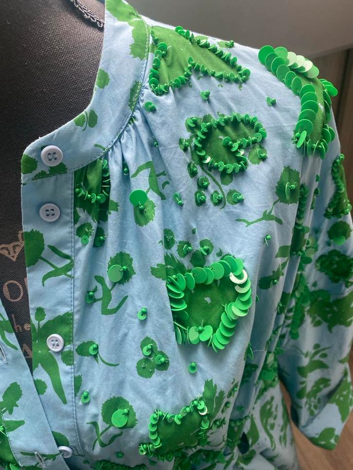 Aparte nieuwe jurk van Essentiel Antwerp, Kleding | Dames, Jurken, Nieuw, Maat 38/40 (M), Blauw, Knielengte, Ophalen of Verzenden