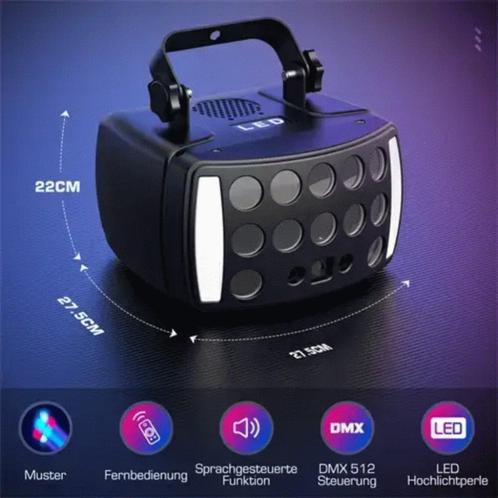 DJLicht 4 in 1 Derby met stroboscoop en lasers 50W, Muziek en Instrumenten, Licht en Laser, Nieuw, Laser, Kleur, Stroboscoopeffect